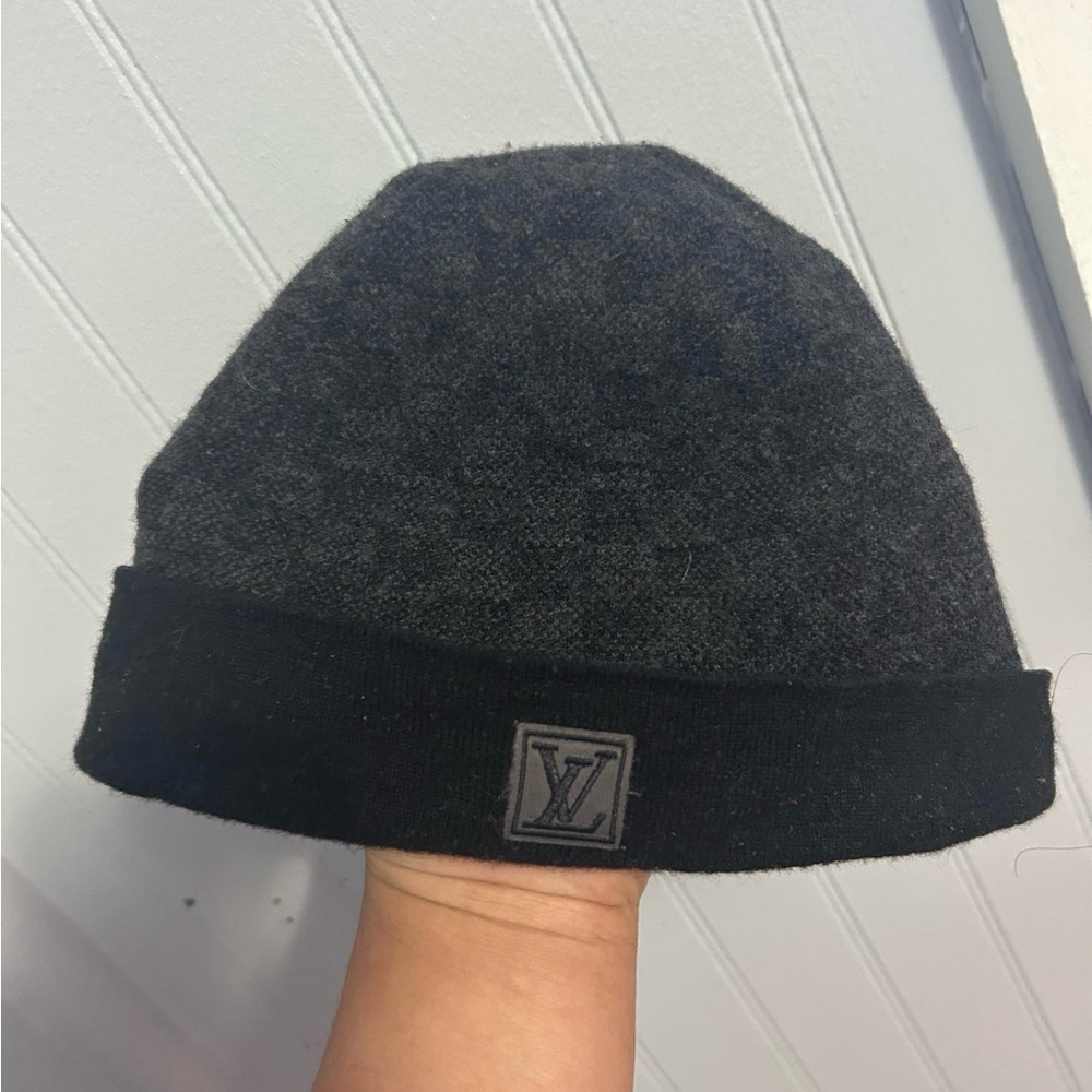 Louis Vuitton Charcoal Knit Hat
